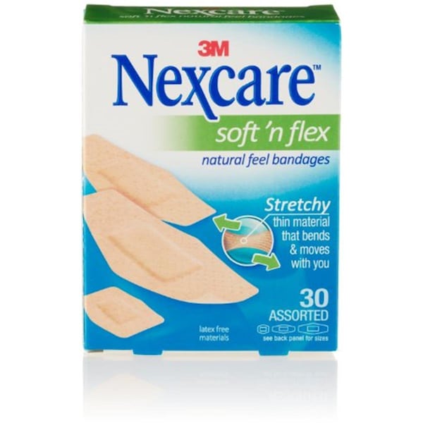 Nexcare 30 Softn Flex Bandages - Tan NE465157 - main